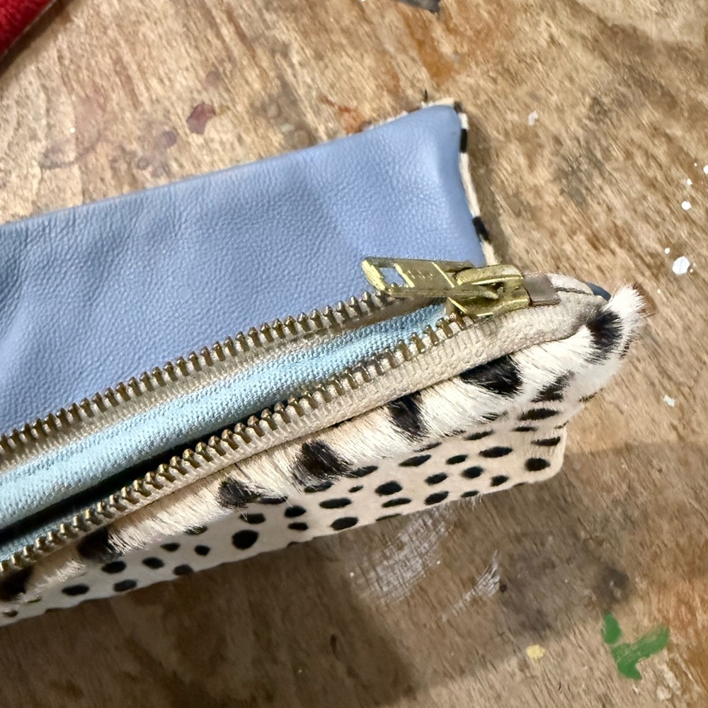 Parker and Hyde Dalmatian print clutch - Picture 3 of 5